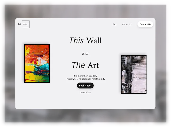 Cover image for Art Wall | Hero Section
