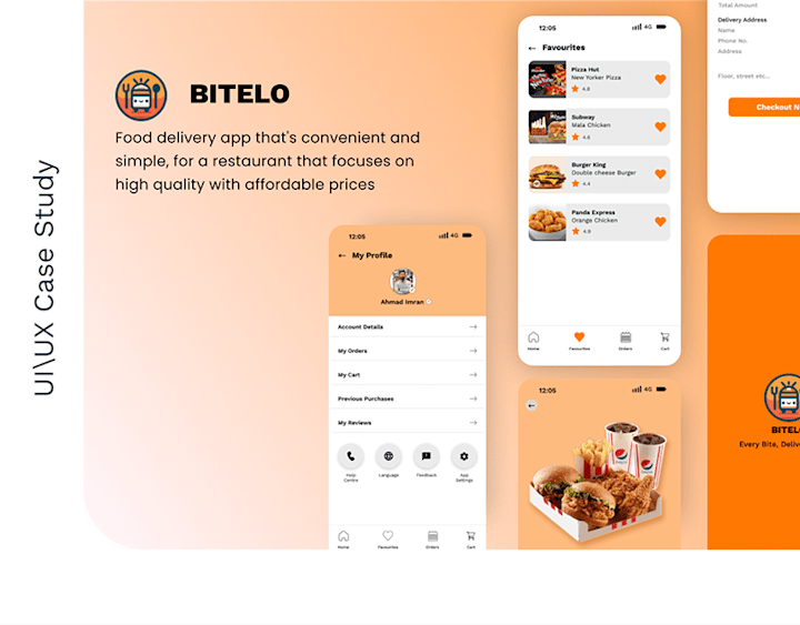 Cover image for Food Delivery App UI/UX Design Case study :: Behance