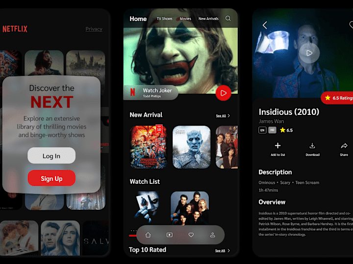 Cover image for Netflix-Inspired Ui Design