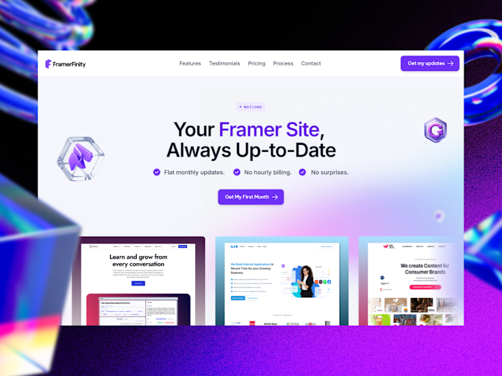 Cover image for Framer developement monthly subscription
