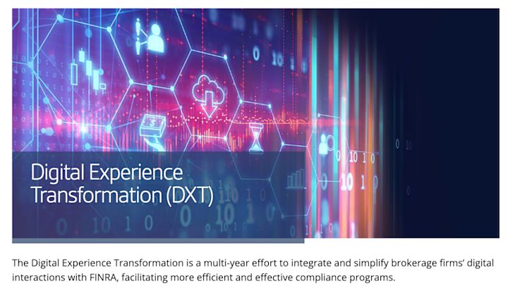 Cover image for FINRA’s Digital Experience Transformation (DXT)