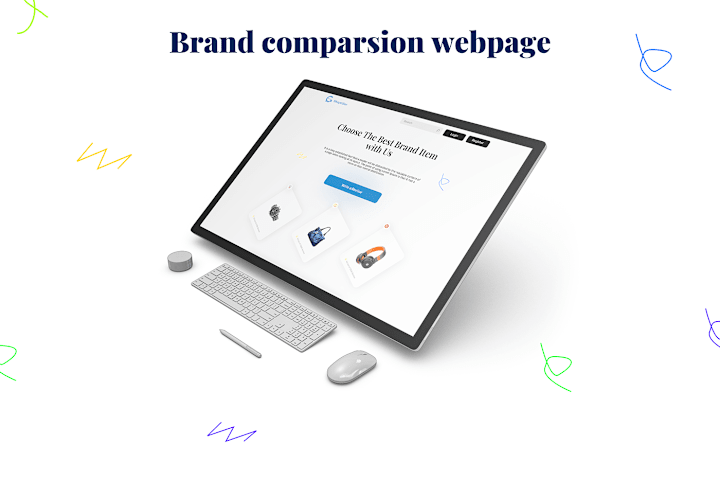 Cover image for Brand comparsion webpage (Helps To Choose Best ) :: Behance