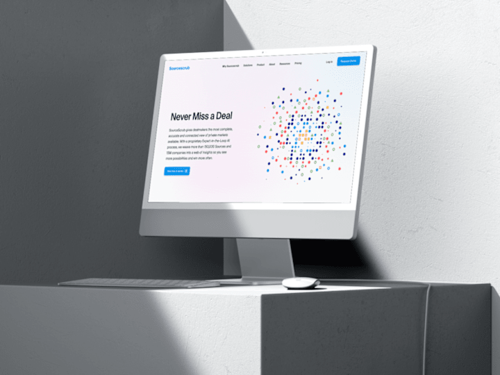 Cover image for Sourcescrub branding, website and marketing materials
