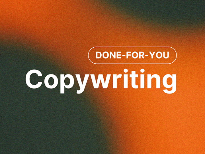 Cover image for Done-for-you Copywriting