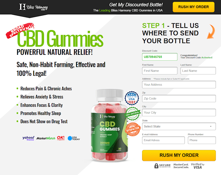 Cover image for Bliss Harmony CBD Gummies 2025 Legit Or Another Advertised SCAM?