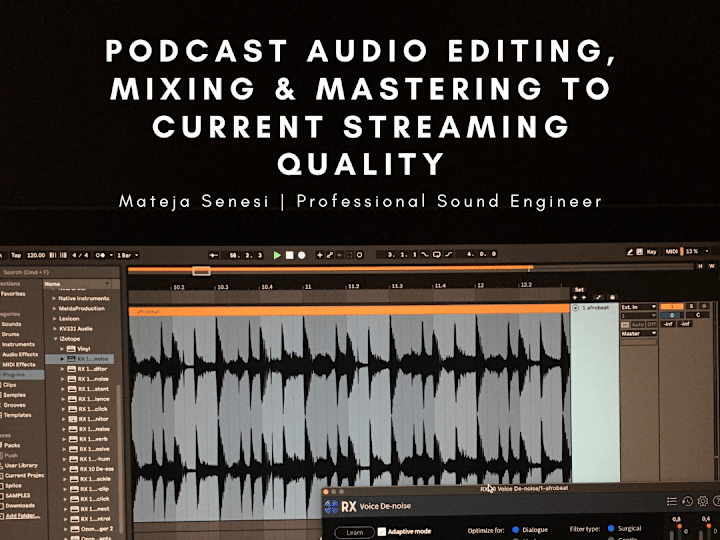 Cover image for Podcast audio editing & mastering to current streaming quality