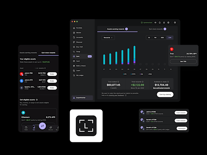 Cover image for Ledger — Earn dashboard