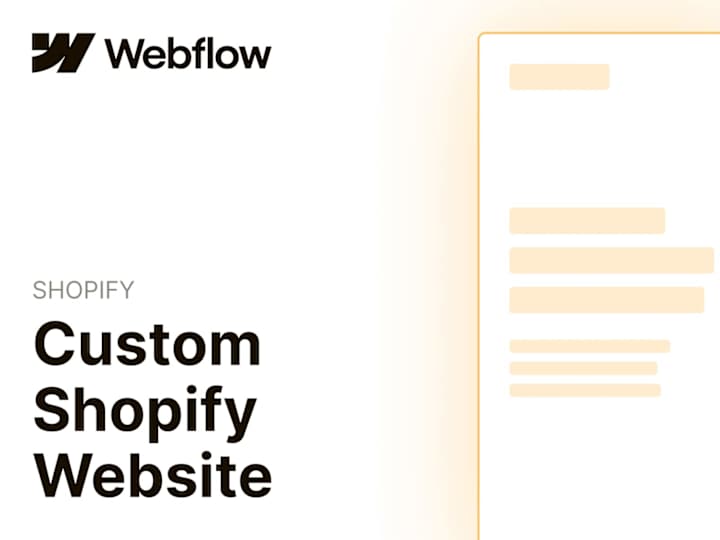 Cover image for Shopify Website Design / Development