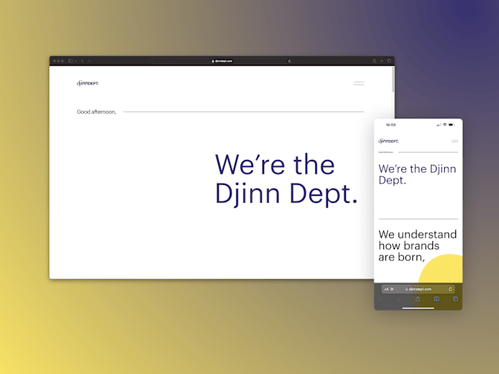 Cover image for Webflow Development for the Djinn Dept.