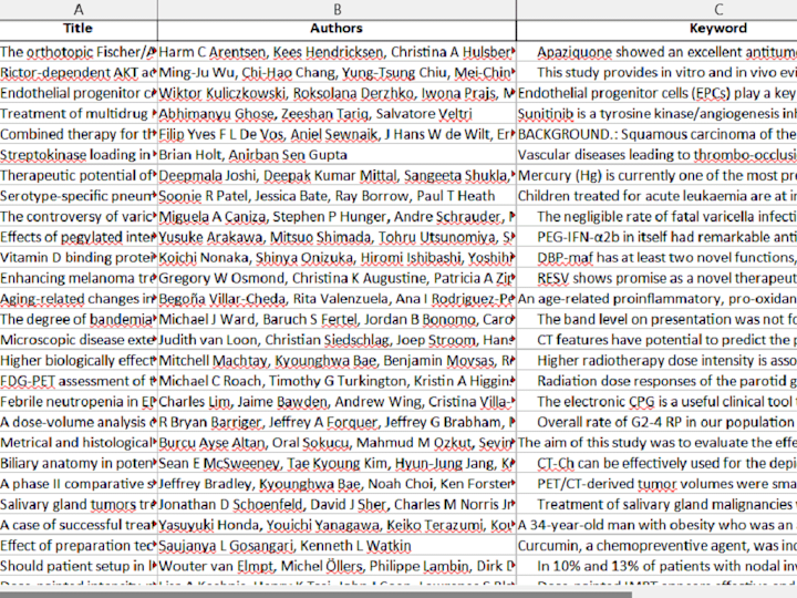 Cover image for Extract publications from PubMed based on research topics