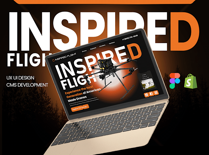 Cover image for Drone Development Agency Website UI/UX Design & CMS Development