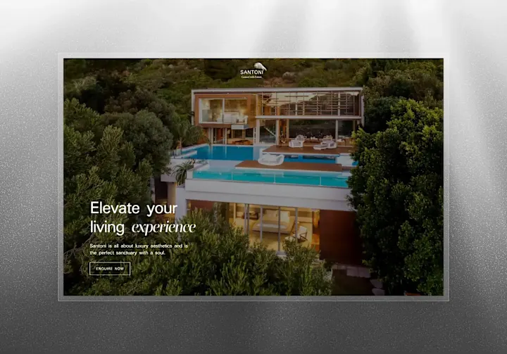 Cover image for Luxury real estate template Santoni