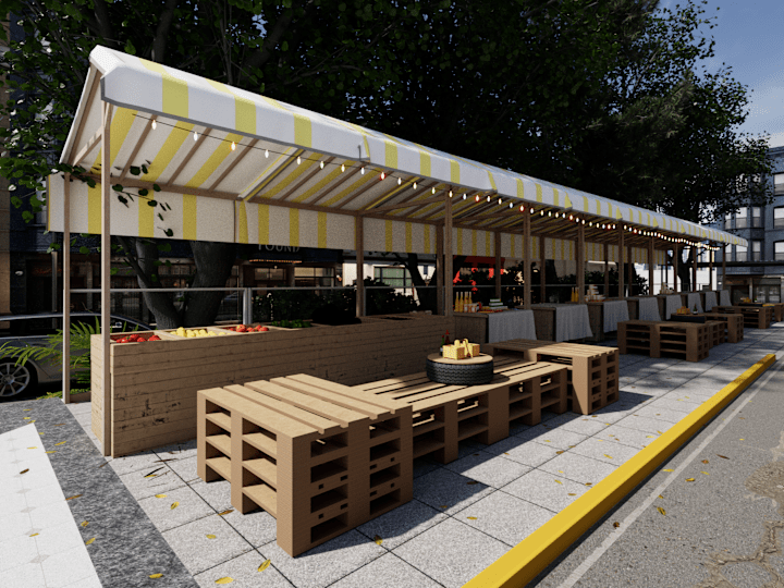 Cover image for Arcade Frontage - 3D Visualization