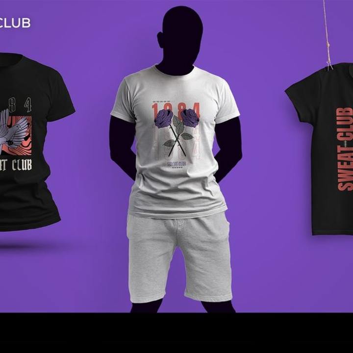 Cover image for 1984 Sweat Club T-shirt Design