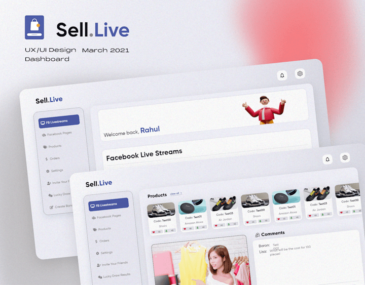 Cover image for Sell.Live - Dashboard design