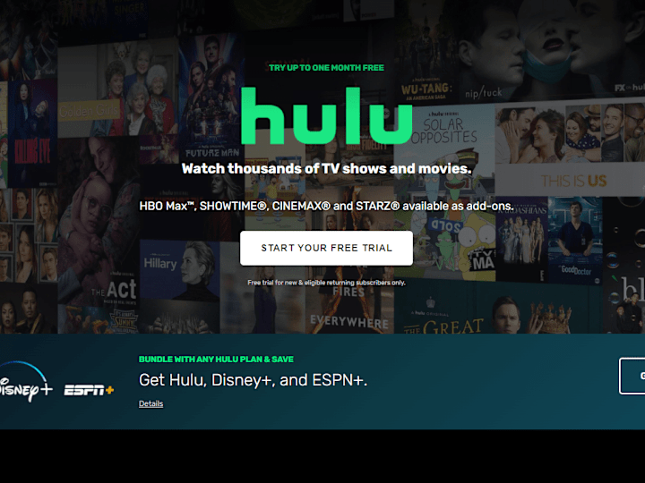 Cover image for Hulu web-page clone