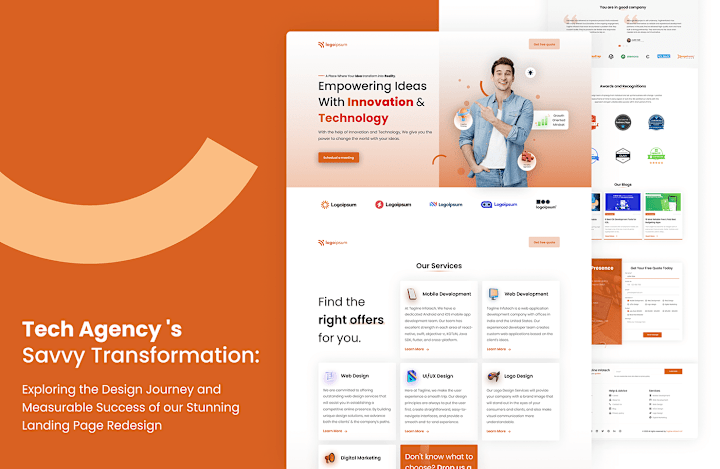 Cover image for Tech Agency's Cutting-Edge Landing Page Design