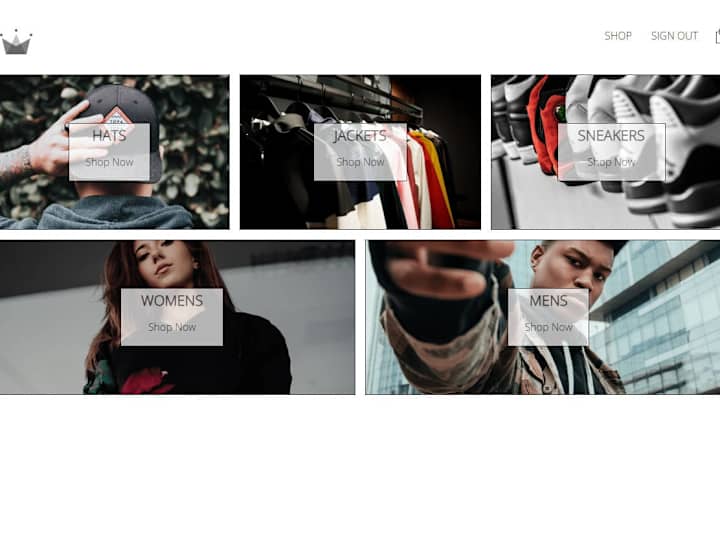 Cover image for Crwn Clothing Website