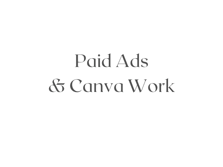 Cover image for Paid Ads & Canva Work