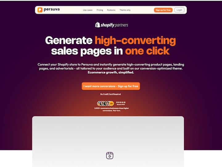 Cover image for UX Design for Persuva's AI-Powered Landing Page Generator