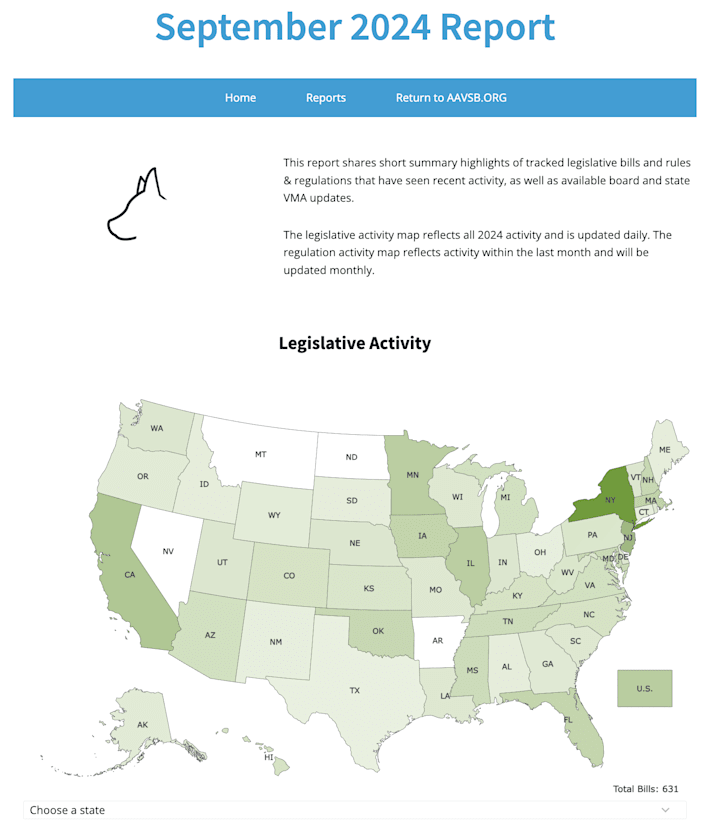 Cover image for Legislative Tracking Reports Library