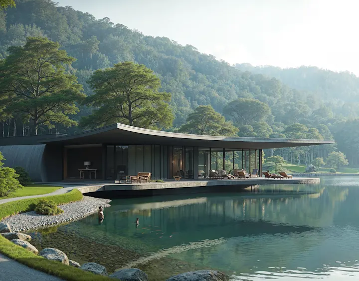 Cover image for Japanese Lake House