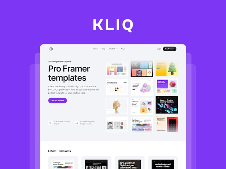 Cover image for Kilq — Framer Marketplace Website