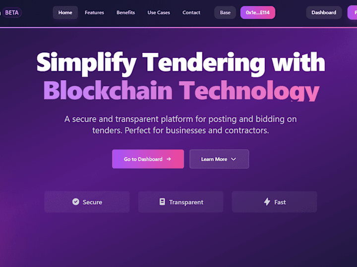 Cover image for Simplifying Tendering with Blockchain