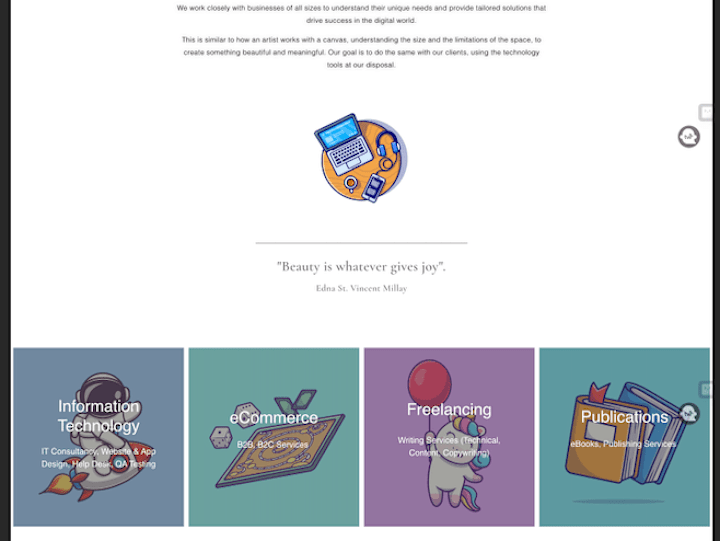 Cover image for Landing page content & design 