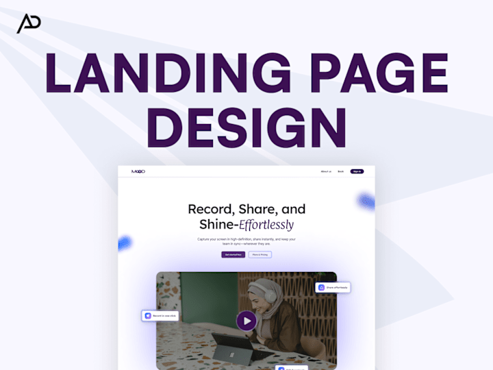 Cover image for Landing Page Design and Framer Development