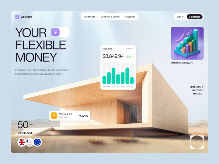 Cover image for Lendora Financial Website Design 