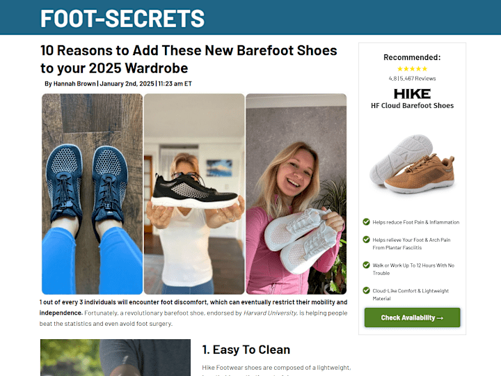 Cover image for Hikefootwear Advertorials