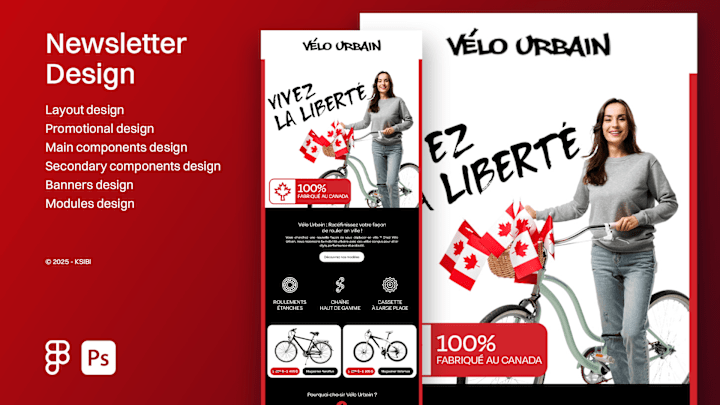 Cover image for Vélo Urbain | Newsletter Design