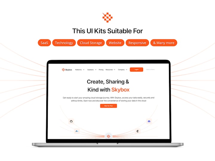 Cover image for Skybox - SaaS Cloud Storage UI Kits