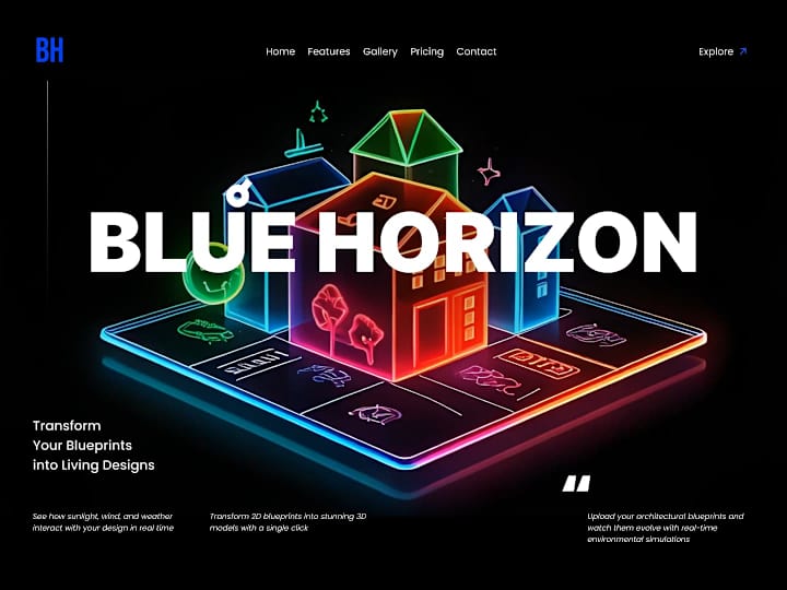 Cover image for Blueprint Horizon: Interactive 3D Architectural Visualization