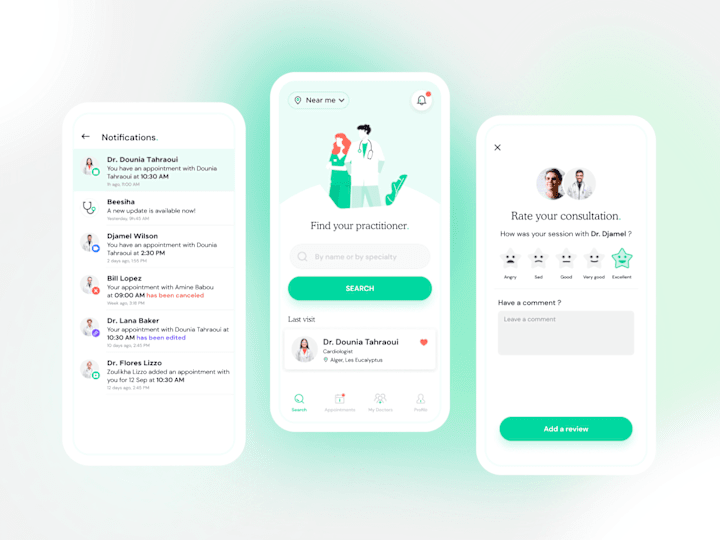 Cover image for Mobile app redesign - A healthcare app