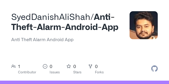 Cover image for AntiTheft Alarm Android App Development