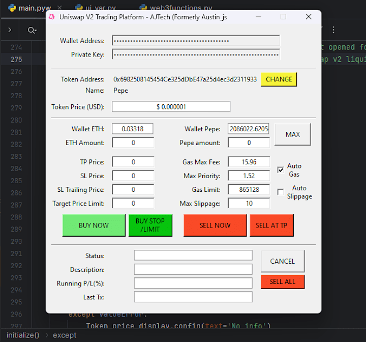 Cover image for Uniswap/PancakeSwap Trading Platform