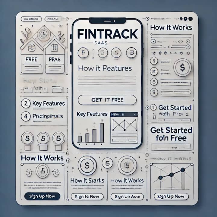 Cover image for FinTrack – SaaS Landing Page