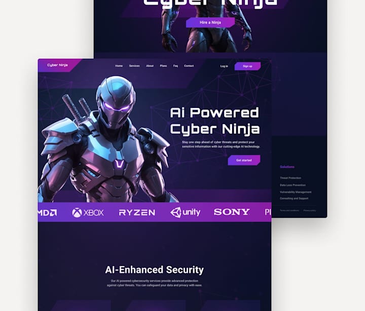 Cover image for Cyber security Website Design