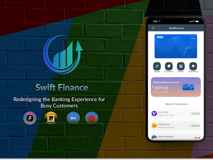 Cover image for SwiftFinance: Redesigning the Banking Experience for Busy Custom