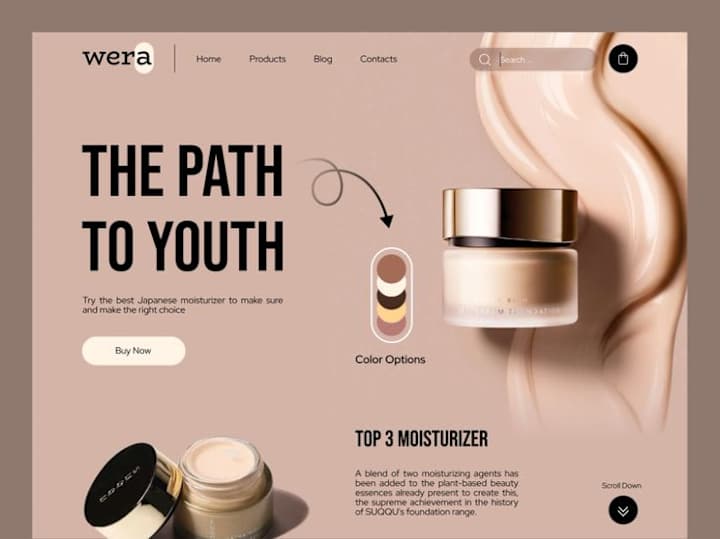 Cover image for Captivating E-Commerce Landing Page for Luxury Skincare Brand