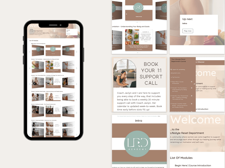 Cover image for Kajabi Course Redesign for Health & Fitness Brand