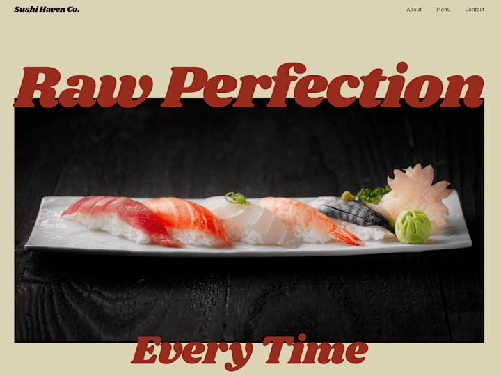 Cover image for Sushi Haven | Concept Design by Ashley Strandberg