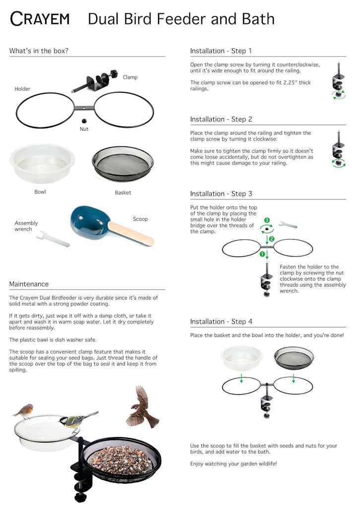 Cover image for Product Setup Guide – Crayem Bird Feeder