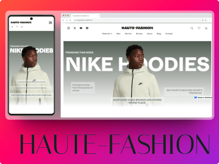 Cover image for E-Commerce Website Design For Haute-Fashion 