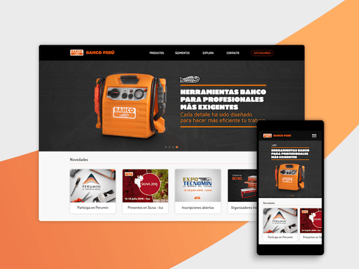 Cover image for Web Design for a B2B company - Bahco Tools