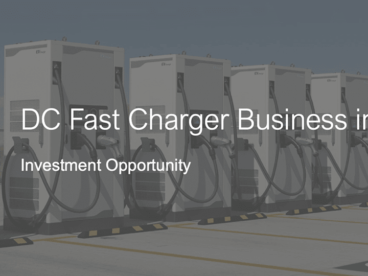 Cover image for Investor Pitch Deck for DC Fast Charger Business in Oman