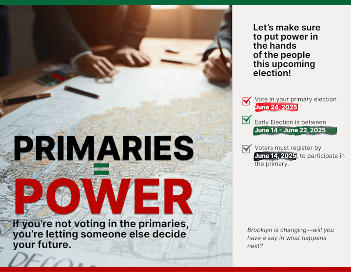 Cover image for Primary Voter Outreach Flyer