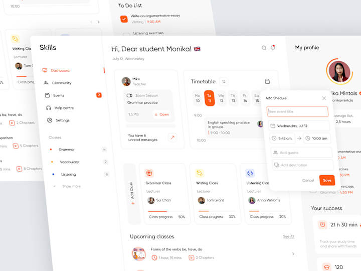 Cover image for Online Education Platform - Dashboard Design